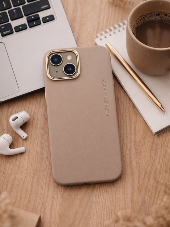 Elizabeth James Other - Elizabeth James Silicone MagSafe Case — iPhone 15/14/13 — Taupe — NEW